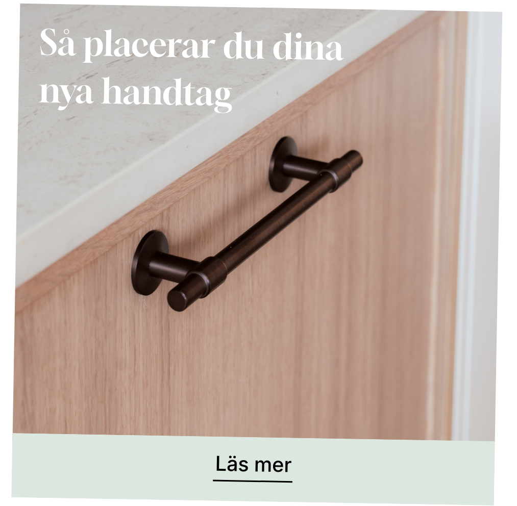 Så placerar du dina handtag
