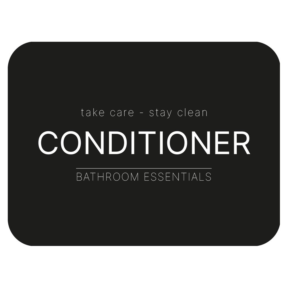 Klisteretikett - Conditioner - Mattsvart