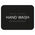 Klisteretikett - Hand Wash - Mattsvart