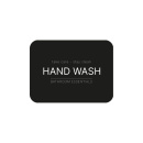 Klisteretikett - Hand Wash - Mattsvart