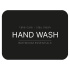 Klisteretikett - Hand Wash - Mattsvart Klisteretikett - Hand Wash - Mattsvart