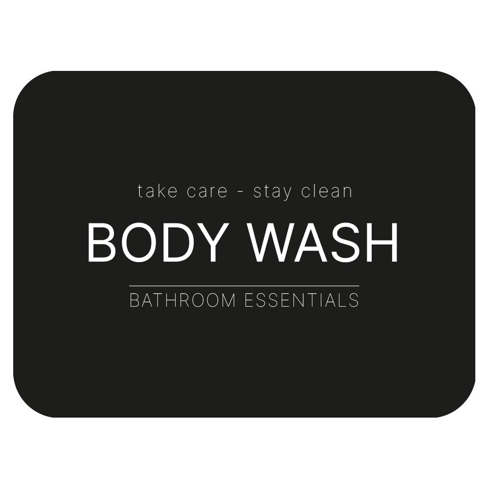 Klisteretikett - Body Wash - Mattsvart