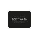 Klisteretikett - Body Wash - Mattsvart