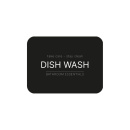 Klisteretikett - Dish Wash - Mattsvart