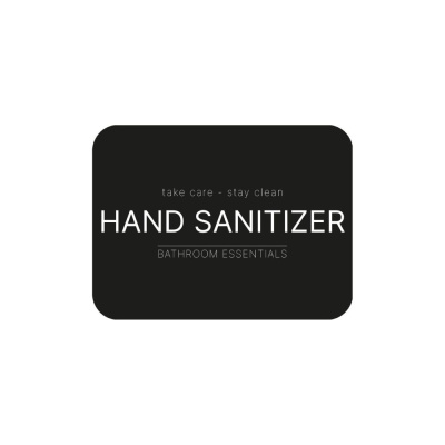 Klisteretikett - Hand Sanitizer - Mattsvart i gruppen Badrumstillbehör / Visa alla badrumstillbehör / Tvålpumpshållare & Tvål hos Beslag Online (10108-BO)