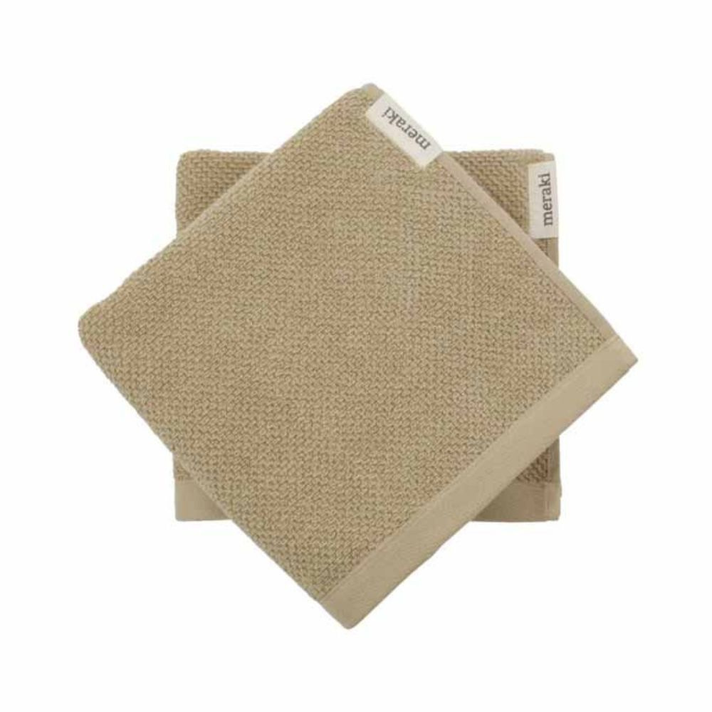 Handduk Solid - 50X100cm - Safari 2pack