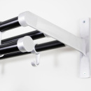 Hatthylla Elegant Plus - 1000mm - Svart/Aluminium