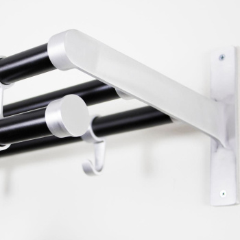 Hatthylla Elegant Plus - 1000mm - Svart/Aluminium