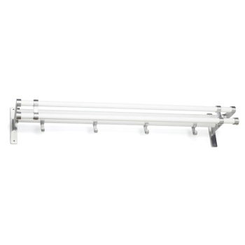 Hatthylla Elegant Plus - 1000mm - Vit/Aluminium