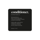Klisteretikett Premium - Conditioner - Mattsvart