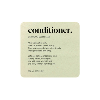 Klisteretikett Premium - Conditioner - Beige
