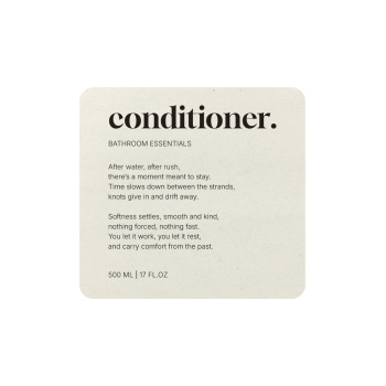 Klisteretikett Premium - Conditioner - Beige