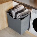 Textilkorg Hög - Mörkgrå