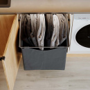 Textilkorg Hög - Mörkgrå