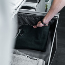 Textilkorg Hög - Mörkgrå