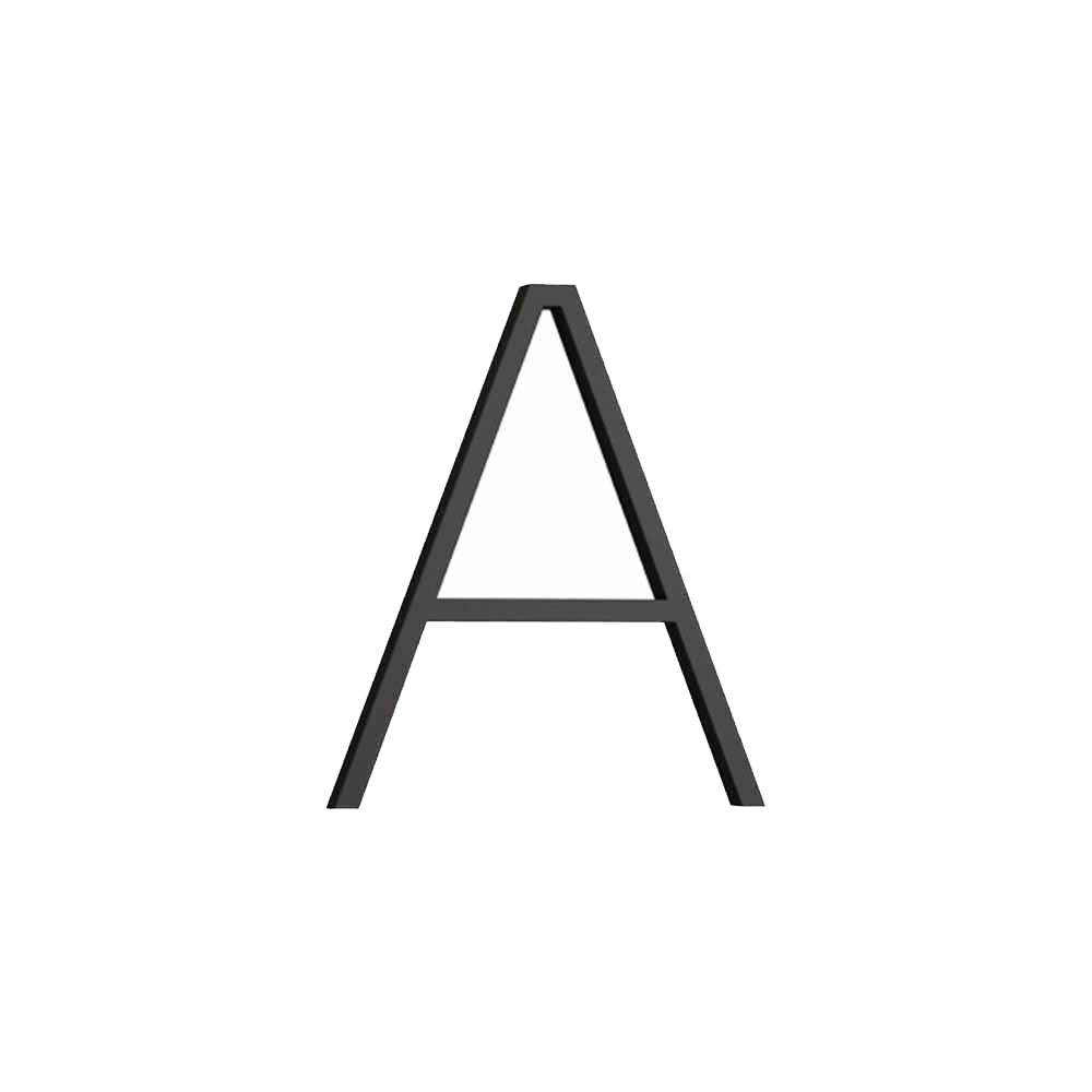 Husbokstav Contemporary - A - Svart