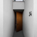 Husnummer Contemporary - 4 - Svart