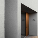 Husnummer Contemporary - 4 - Svart