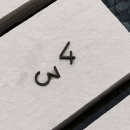 Husnummer Contemporary - 5 - Svart