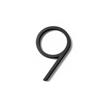 Husnummer Contemporary - 9 - Svart