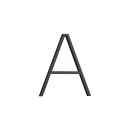 Husbokstav Contemporary A - Small - Svart
