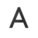 Husbokstav Home - Svart