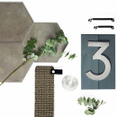 Husnummer Home - Rostfritt Stål