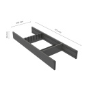 Knivinsats Flex Basic - 500 (473mm) - Mörkgrå