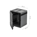 Städskåpssats 4-delar - Mörkgrå