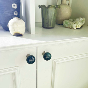 Knopp Bead Straight - Carrara Marmor/Grön
