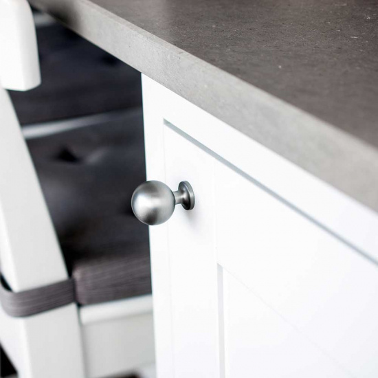 Knopp Lily - Rostfritt Stål Finish | Knoppar | Beslagonline.se