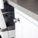 Knopp Lily - Rostfritt Stål Finish