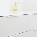 Profilhandtag Edge Straight - 350mm - Vitlackad