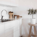 Profilhandtag Edge Straight - Vitlackad