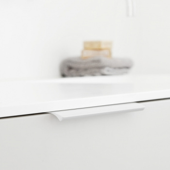 Profilhandtag Edge Straight - 200mm - Vitlackad