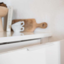 Profilhandtag Edge Straight - 200mm - Vitlackad