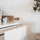 Profilhandtag Edge Straight - 200mm - Vitlackad