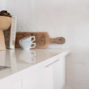 Profilhandtag Edge Straight - 200mm - Vitlackad