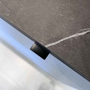 Profilhandtag Edge Straight - 40mm - Borstad Svart