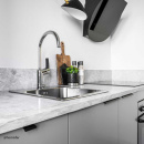 Profilhandtag Edge Straight - 40mm - Borstad Svart