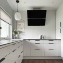 Profilhandtag Edge Straight - 200mm - Borstad Svart