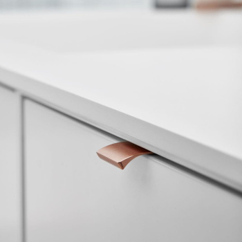Profilhandtag Edge Straight - Borstad Koppar