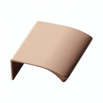 Profilhandtag Edge Straight - 40mm - Borstad Koppar