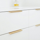 Profilhandtag Edge Straight - 200mm - Borstad Mässing