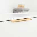 Profilhandtag Edge Straight - 350mm - Borstad Mässing