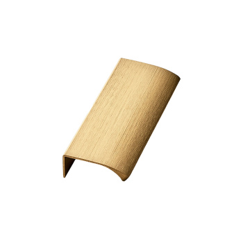 Profilhandtag Edge Straight - 100mm - Borstad Mässing