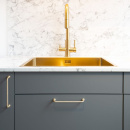 Handtag Viva - Borstad Obehandlad Mässing