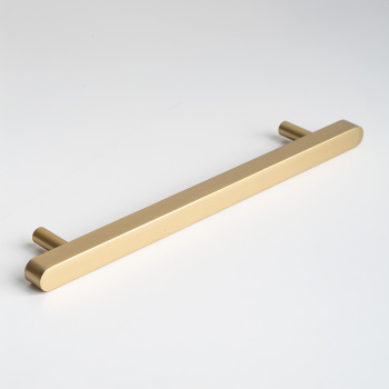 Handtag Rod - 160mm - Borstad Guld