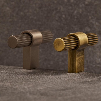 Knopp T Helix Stripe - Antik Brons