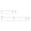 Handtag Linkk - Borstad Mässing